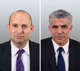 v.l.n.r. Naftali Bennett und Yair Lapid